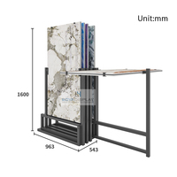 Présentoir rotatif en pierre de Quartz pour panneau de sol, nouveau Design de pouces, coulissant, en céramique, en marbre