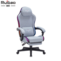 Vente en gros Chaise de jeu RVB avec repose-pieds réglable et pivotant pour la maison ou le bureau Chaise de joueur Silla
