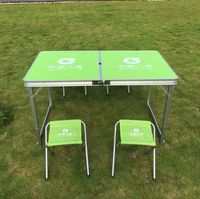 Réglable Portable Table de Camping Pliante Chaise Ensemble Parti À Manger Table En Plein Air