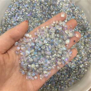 กลุ่มขายส่งธรรมชาติข้าวรูปร่างมูนสโตนออร่าคริสตัลกรวดหินสำหรับตกแต่งบ้าน - Product Image 3