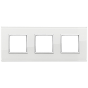 Diamond White 3 Gang Wall <b>Switch</b> Plate 27.1 Cm Length For Indoor Use - Product Image 1