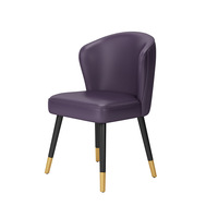 Muebles comerciales modernos de lujo, sillas de mesa de restaurante de café de Metal dorado, sofá de asiento de cabina de cuero superior de mármol para hoteles