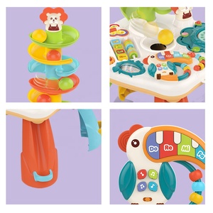 โต๊ะกิจกรรมเด็กแบบลูกบอลกลิ้ง โต๊ะ<span class=keywords><strong>เร</strong></span>ียนรู้ดนตรี โต๊ะออกกำลังกายฝึกทักษะการเคลื่อนไหว โต๊ะเล่นเสริมพัฒนาการประสาทสัมผัส - Product Image 3