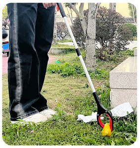 Pinza recogedora de basura de plástico engrosado para higiene doméstica, de doble uso, sin necesidad de doblarse ni ensuciar las manos, personalizable ODM - Product Image 4