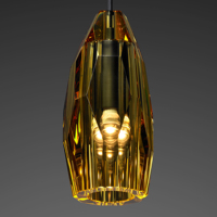 Lustre LED moderne à cadre noir en verre cristal taillé, suspension linéaire en grappe pour îlot de cuisine et salle à manger