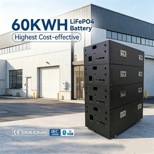 Batería de Almacenamiento de Energía Doméstica Apilable de 60 kWh, 51.2V 1200Ah, Sistema de Energía Solar Híbrido Fuera de la Red, CAN RS485 - Product Image 1