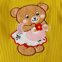 Ensemble mode été européen-américain pour bébé fille : veste en coton brodée à manches longues + pantalon imprimé nœud + bandeau