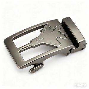 Fibbie automatiche stile Business <span class=keywords><strong>uomo</strong></span> Cintura Laser Logo senza cinturino fibbia in lega - Product Image 5