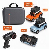Kit Mobil RC Kamera WiFi Skala 1:64 4WD 2.4G Mini SUV Siap Pakai Kendaraan Remote Control Indoor-Outdoor dengan Kotak Penyimpanan