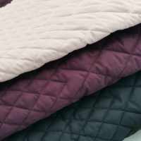 Tela Acolchada Antiestática de Poliéster Pongee 100% con Diseño de Diamantes de Repetición Larga para Forro de Ropa de Mujer - Mercado Chileno