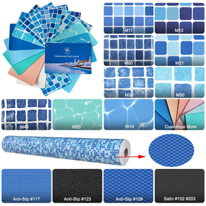 Revestimiento de PVC de Alta Resistencia para Piscinas de Parques Acuáticos, para Renovación Rápida de Piscinas de Concreto y Acero, Membrana Impermeabilizante de Grado Comercial con Protección UV - Product Image 2
