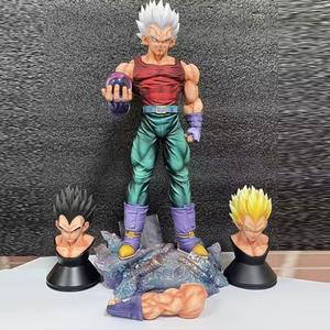 Figura de Anime HESPER de 32 cm, Figura de PVC de Vegeta <span class=keywords><strong>con</strong></span> 3 Cabezas Intercambiables, Figura de Dibujos Animados de Dragon Ball Z, Juguete de Regalo - Product Image 1