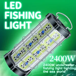 Lampe LED pour poisson 3000W Lampe de leurre pour poisson sous-marin attirant les poissons vert bleu blanc pour bateau de pêche