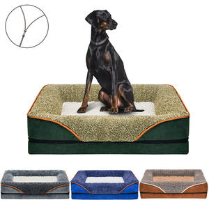 Sofá cama de lujo para mascotas cuatro estaciones al por mayor hecho a mano grande perro gato perrera Animal patrón sólido transpirable nueva cama para mascotas para el otoño - Product Image 5