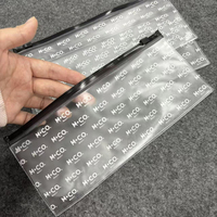 Personnalisez votre logo, impression intégrale sur pochette de rangement pour cosmétiques et bijoux en PVC transparent de luxe, fermeture à glissière, petit emballage en plastique