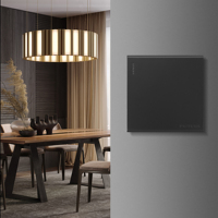 Interrupteur mural FUTINA N21 250V AC 10A 2 gangs 2 voies unipolaire compatible NFC à bouton-poussoir, garantie 10 ans CB/CE