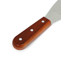 Pas cher prix 201 matériel métal plaque chauffante grattoir spatules Pizza Triangle pelle outils de cuisson inoxydable gril spatule