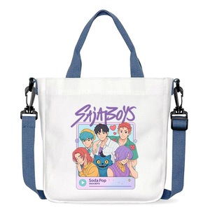 สินค้าใหม่สำหรับเด็กผู้หญิงนักล่าปีศาจ: กระเป๋าสะพายข้างผ้าแคนวาสน้ำหนักเบาพิมพ์ลายการ์ตูนอนิเมะ/กระเป๋าสะพายไหล่ - Product Image 6