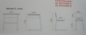 Set <span class=keywords><strong>Tavolo</strong></span> e Sedie Regolabili <span class=keywords><strong>in</strong></span> <span class=keywords><strong>Altezza</strong></span> per Studenti, Mercato Tailandese - Product Image 4