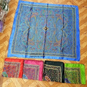 Fashion Ladies Summer <b>Square</b> Floral Printed Rayon <b>Scarves</b> 100x100cm - Product Image 1