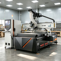 Máquina CNC Router para Madera 1325 4*8 con Husillo Lineal ATC y 12 Herramientas para Corte y Grabado de Madera