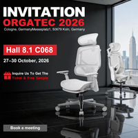 Chaise de bureau exécutive ergonomique en maille GTChair Premium avec accoudoirs 4D, dossier inclinable, support lombaire verrouillable, certifiée BIFMA