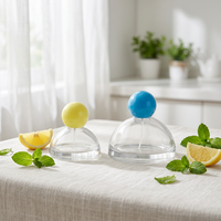 Flacon pulvérisateur en verre vide de 30 ml, forme ronde unique, pour sérum, huile ou parfum, avec bouchon à bille - Prix de gros