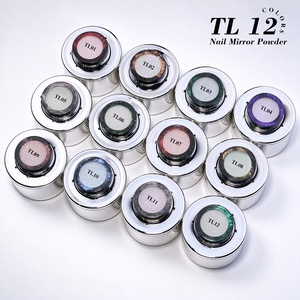 Nouvelle Arrivée Poudre Aurore Effet Coussin d'Air 12 Couleurs Pigment Miroir Caméléon Facile à Utiliser Poudre pour Nail Art OEM - Product Image 3