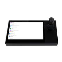 Panel táctil de control de seguridad CCTV con control remoto de cámara PTZ de 10 pulgadas con joystick 3D