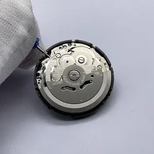 Mouvement mécanique japonais NH35A d'origine, 24 rubis, plateau interchangeable pour montre, disque de date noir avec texte blanc - Product Image 5