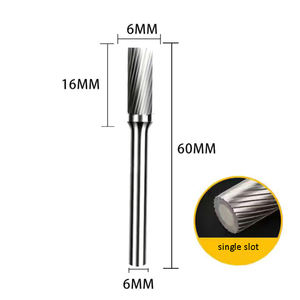 Toptan 6mm karbür çapak kesici Tun karbür döner çapaklar döner dosyalar karbür çapak değirmeni için Metal ve plastik - Product Image 4
