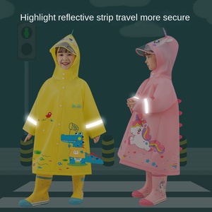 Imperméable pour enfants - Cape de pluie pour bébé et étudiant pour la protection contre la pluie forte - Product Image 1