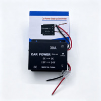 Convertisseur DC 12V vers 24V Senger 30A, Vente en Gros Usine, Multi-protection, Transformateur Universel de Puissance pour Voiture, Interface RCA 1