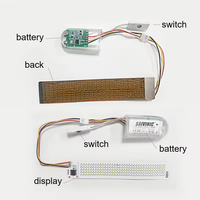 Écran LED flexible programmable par application téléphonique, mini tableau de nom, écran flexible, vente en gros d'usine