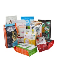 Sachet alimentaire en plastique à trois soudures, autoportant, avec fermeture éclair, sous vide, en feuille d'aluminium de qualité alimentaire pour aliments pour bébés, gelée, sucre, aliments pour animaux de compagnie