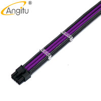 Angitu adaptor PSU Premium, Cable-30cm ekstensi PC PCIE 18awg 8Pin adapter VGA/GPU 8Pin ke 6 + 2Pin