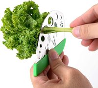 Milieuvriendelijke Keukengadgets Groenteschiller Stengel Bladbladbladverwijderaar Multifunctionele 9-Holes Roestvrijstalen Kruidenstripper