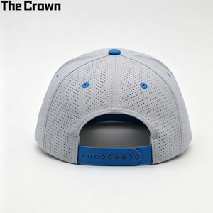 Custom Logo 6 Panel Laser Perforated <b>Cap</b> Wholesale Bulk Flat Embroidery <b>Hat</b> Curved Brim Manufacturer Cut and Sew Perforated Ba - Product Image 3