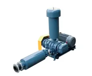 Belt motor driving pneumatic conveying of sewage treatment fish ponds vacuum Roots blower machine equipment