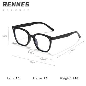 Lunettes rectangulaires décontractées unisexes anti-lumière bleue de haute qualité Offre Spéciale cadre PC pour étudiants et patients atteints de myopie - Product Image 3