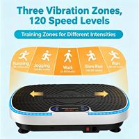 Machine de fitness professionnelle Crazy Fitness, plaque vibrante ultra-mince en ABS, ceinture lumineuse LED, entraînement complet du corps à domicile, perte de poids