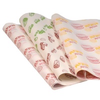 Papier sulfurisé de qualité alimentaire, conception personnalisée, enduit de PE simple face, résistant à la graisse, pour emballage de biscuits, fast-food, gelée, sur mesure