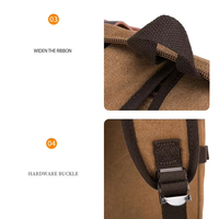 Maletín de Viaje y Bolsa de Lona Vintage para Hombre, Mochila para Portátil de Gran Capacidad con Forro de Algodón, Bolsos Casuales