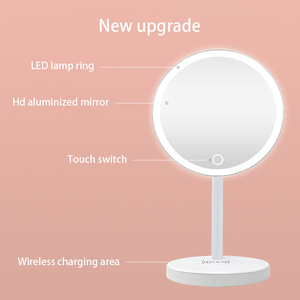Round <strong>Cosmetics</strong> LED <strong>Mirror</strong> <strong>Cosmetic</strong> Led Makeup <strong>Mirror</strong> <strong>Light</strong> Vanity Tabletop <strong>Mirrors</strong> <strong>With</strong> <strong>Lights</strong>