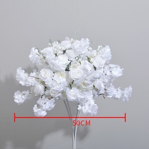 Nouvelle Boule de Fleurs Artificielles Blanches en Forme d'Hirondelle Volante pour Décoration de Scène de Mariage, Arrangement de Demande en Mariage, Fiançailles et Décoration d'Intérieur - Product Image 1