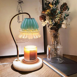 Lampe de table moderne avec abat-jour en lin et dôme en cristal noir, col flexible, lumière LED chaude CRI 80 pour une utilisation décorative dans la chambre - Product Image 6