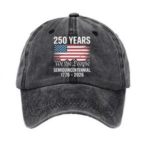 High Quality Vintage Distressed Wash Baseball <b>Caps</b> Sport Fit Embroidery Logo USA Patriotic Flag Custom OEM Dad <b>Hat</b> Common Image - Product Image 2