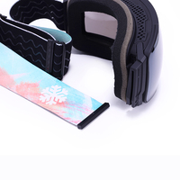 Lunettes de ski polarisées Snowledge avec lentilles interchangeables magnétiques UV400, monture intégrale, sangle réglable pour le ski