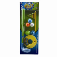 Ensemble de jouets de golf en plastique pour enfants, idéal pour les 2-7 ans, mini jeu de sport d'extérieur pour jardin