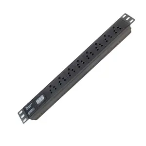 8 Way 1U India Series Power Strip With Current Meter